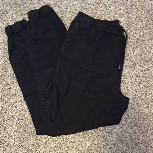 Cuffed dress pants, black